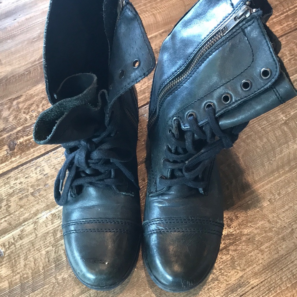 Steve Madden Lace Up Boots.